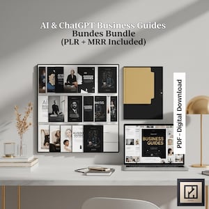 ChatGPT Business Guide Bundle – 13 Editable eBooks + Prompts, PLR/MRR & DFY Digital Toolkit