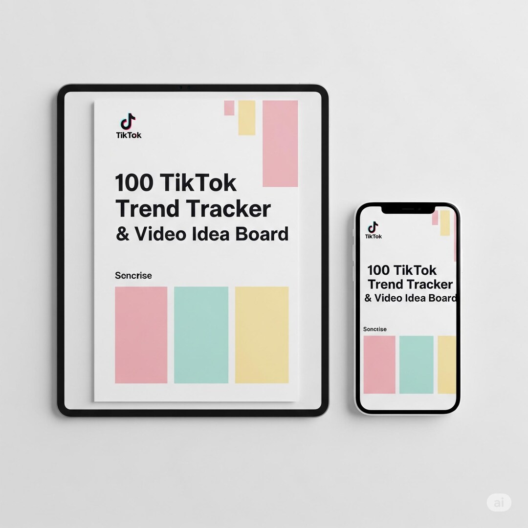 Tiktok Trend Tracker | 100 Viral Video Ideas, AI Prompts (digital ...