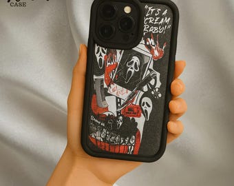 Capa para celular com o rosto do Fantasma, capa protetora fosca de terror, capa para celular de filme de terror, capa para celular maluca, presente para ele, presente para ela