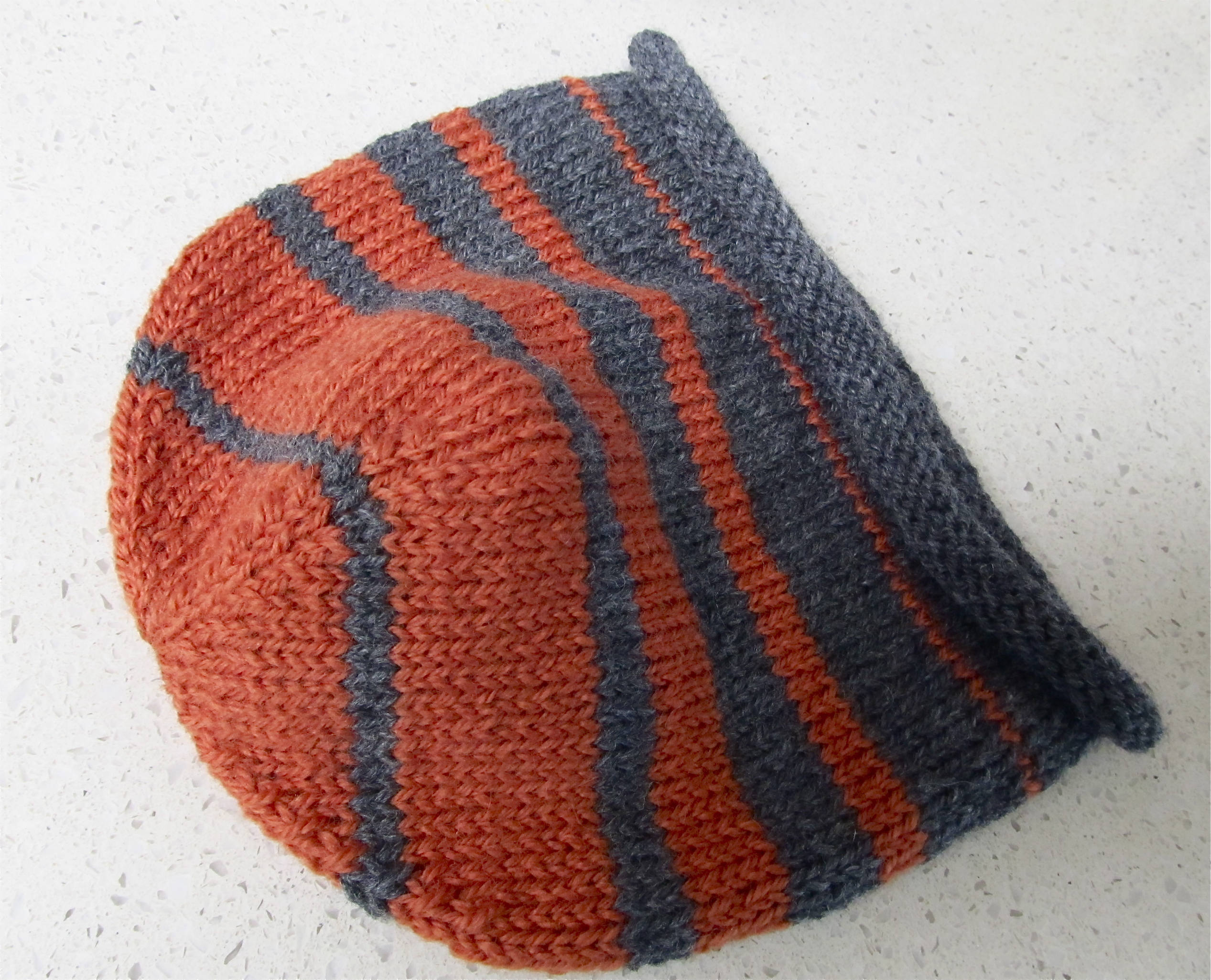 My Orange & Gray Striped Hat GOLDEN TROUT 7-Panel Flat Fishing Hat, Richardson 168  main image 3