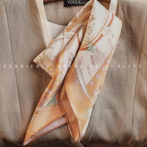 100% silk – elegant silk scarf, approx. 70 cm x 70 cm
