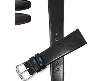 Thin Italian Leather Watch Band – Classic Style, 6mm-22mm