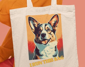 Spersonalizowana torba z Corgi, prezent dla miłośnika psów