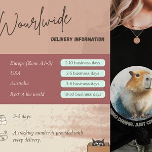 Delivery instructions for funny capybara t-shirt “Zero Drama, Just Chillin”, unisex cotton adult tee, gift for humor and animal fans