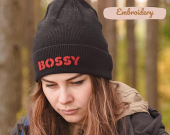 Funny Embroidered Sarcastic Beanie, Cozy Knit Winter Hat, Fashion Lovers Gift