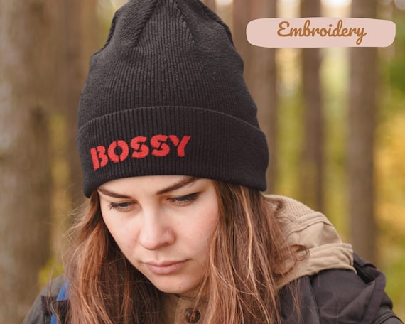 Funny Embroidered Sarcastic Beanie, Cozy Knit Winter Hat, Fashion