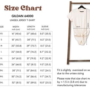 Size chart for funny capybara t-shirt “Zero Drama, Just Chillin”, unisex cotton adult tee, cool animal lover gift idea