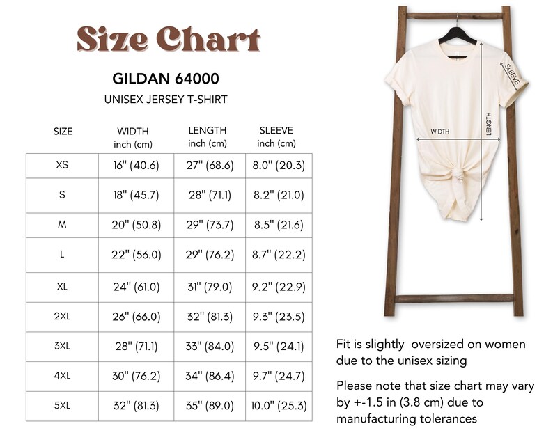 Size chart for funny capybara t-shirt “Zero Drama, Just Chillin”, unisex cotton adult tee, cool animal lover gift idea