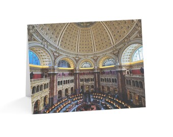 Articoli di cancelleria della Biblioteca del Congresso / Set di biglietti di auguri vuoti, confezione da 10 o 30 / Biglietti di auguri ecologici con buste / Prodotto negli Stati Uniti
