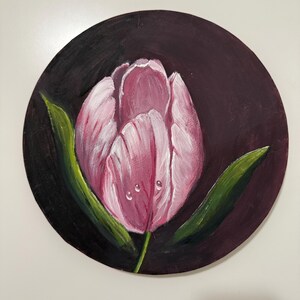 Розовый тюльпан