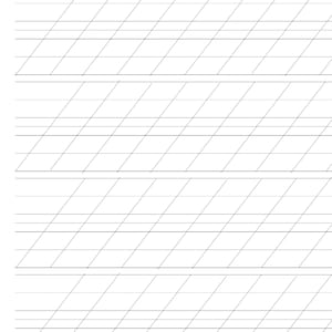 Copperplate Calligraphy Practice Sheet: Beginner-Friendly Guide (PDF & PNG Files)