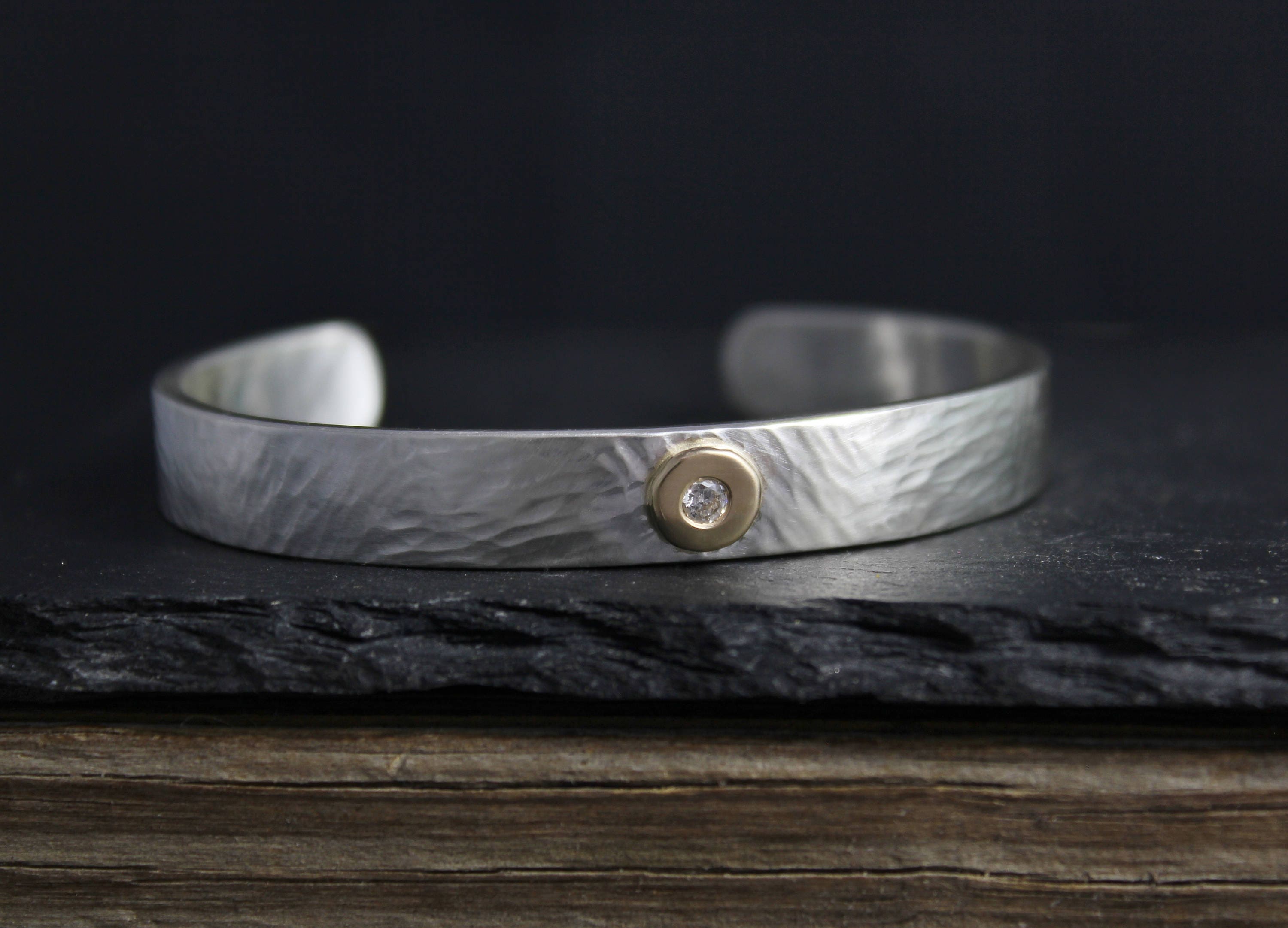 Sterling Silver Wide Bangle Bracelets, Chunky Unisex Bracelets, Links  Bracelet, Design by Amir Poran 