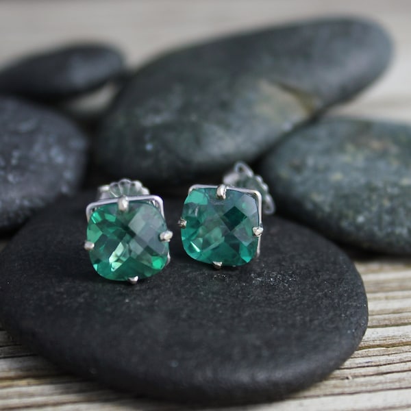 Green Topaz Earrings Etsy