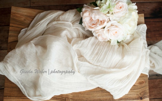 Beach Sand Table Runner Gauze Rustic Wedding Table Runner Etsy