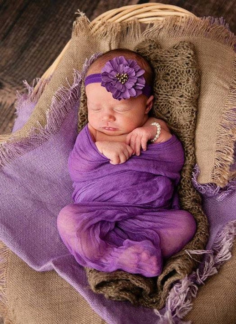 Newborn Baby Cheesecloth Wraps Photo Prop in Many Colors for Boys and Girls image 9