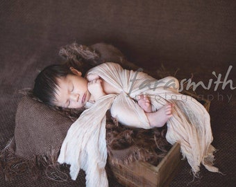 Many Colors - Neutral Newborn Cheesecloth Wraps, Newborn Photography Prop, Rose Gold Baby Gauze, Pure Cotton Baby Wraps, Dusty Blue Wrap
