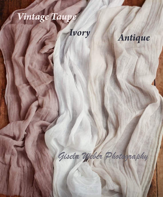 Wedding Table Runner Gauze Ivory Cheesecloth Runner Wedding Reception Bridal Shower Event Party Decor