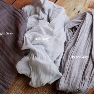 Newborn Baby Cheesecloth Wraps Photo Prop in Many Colors for Boys and Girls image 5