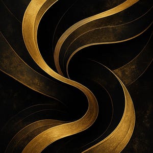 Luxury Modern Abstract Wall Art - Golden Elegance