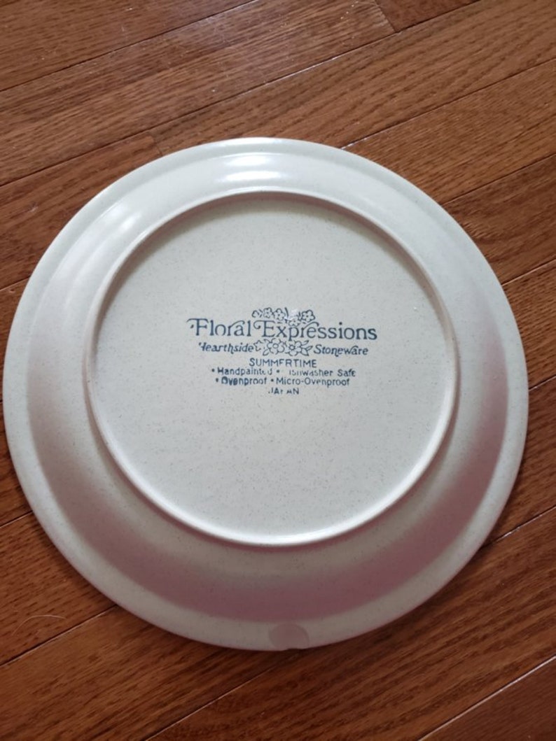 Download 1 X Dinner Plate 10 6 Summertime Floral Expressions Stoneware Plates Home Living Vadel Com