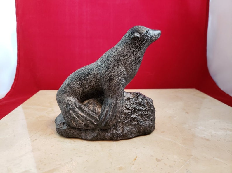 The Wolf Sculptures A Wolf Original Handmade Canada Statue Etsy