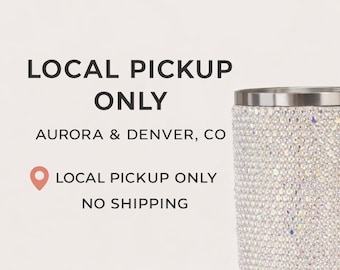 Vaso de diamantes de imitación hecho a mano, con brillantes (solo recogida local en Aurora/Denver, CO)