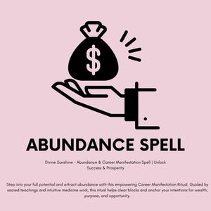 Divine Sunshine: Abundance & Career Manifestation Spell. Unlock Success and Prosperity