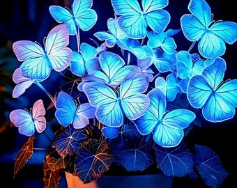 Blue Butterfly Coleus Seeds 25+ PCS Rare Heirloom Ornamental Foliage Garden Plant