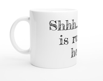 There is rum in here - 11oz Ceramic Mug
