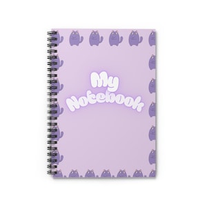 Cute Cat Spiral Notebook, My Notebook, Stationery Gift, Journaling, School Supplies, Animal Lover, Cute Design