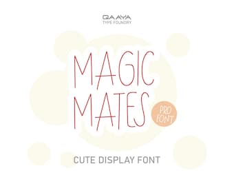 Magic Mates handgeschriebene Schriftart | Verspielte Schrift für Sticker, Logos & Sublimation