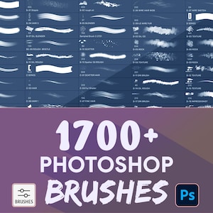 1700+ Photoshop Brushes Pack | Ultimate Pro Brush Bundle | Chalk, Ink, Watercolor, Pencil & Texture Brushes
