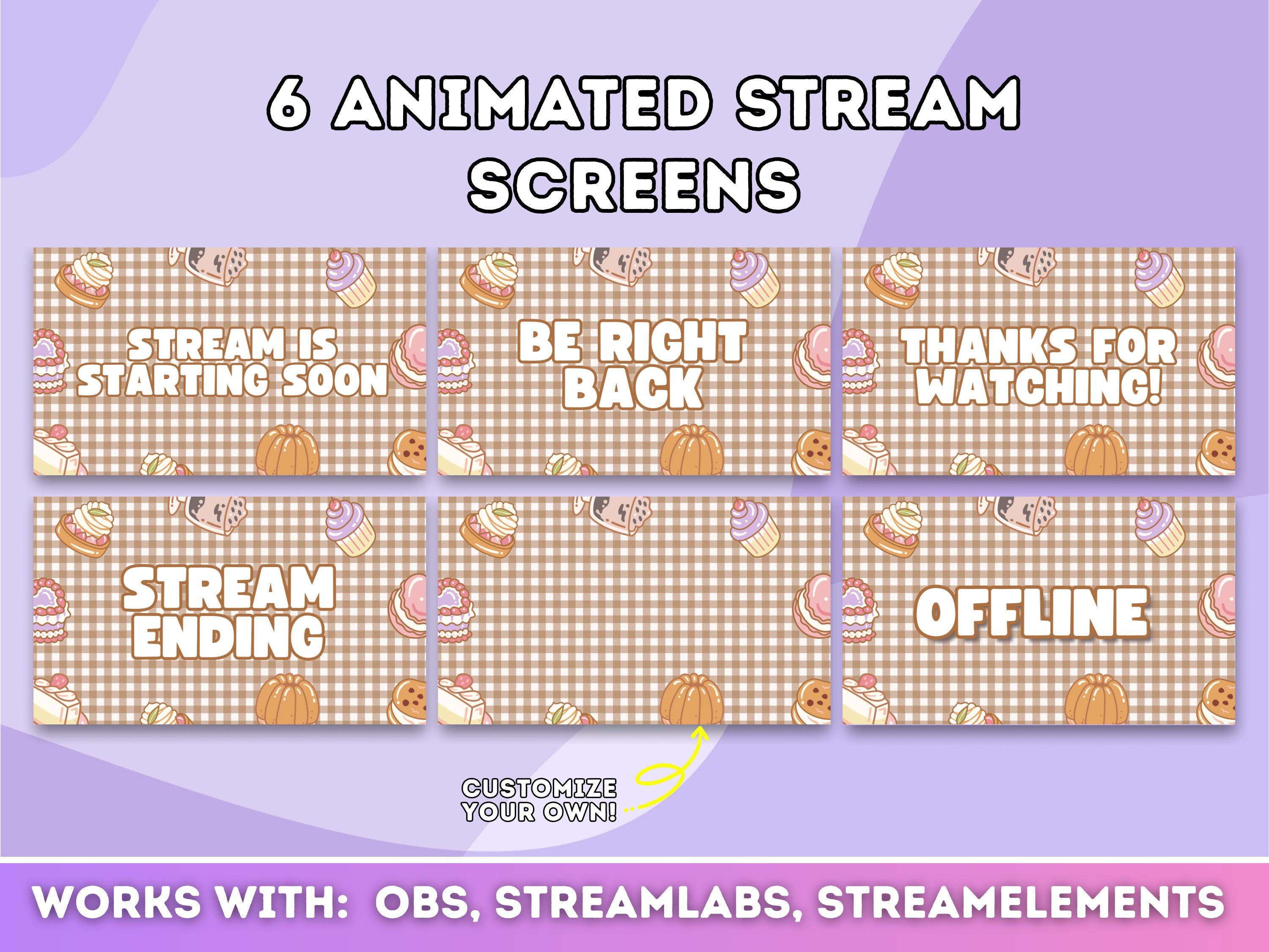 ANIMATED Stream Layout Stream Package Twitch Banner Starting Soon ...