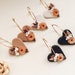 Floral Heart Dangles In Boho Style / Heart Hoop Dangle Earrings, Minimal Dainty Design, Dainty Heart Earrings Gift for her