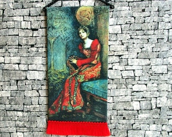 La Sauvage Tapestry, Medieval Dollhouse Miniature, 1/12 Scale Size, Hand Made