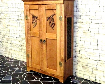 Dragon Wardrobe, Dollhouse Miniature 1/12 Scale Size, Hand Made