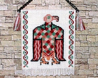 Celtic Eagle Tapestry, Dollhouse Miniature 1/12 Scale, Hand Made in the USA