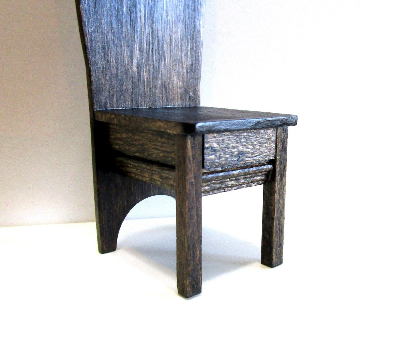 Fanback Accent Chair Medieval Dollhouse Miniature 1/12 Scale Etsy