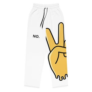 Wide-leg graphic joggers
