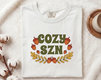Acorn Illustration Shirt Cottagecore Autumn Gift Women Cute Tee Nut T-Shirt Rustic Fan Kawaii Tshirt Fall Graphic Vintage Oak Foliage Tshirt