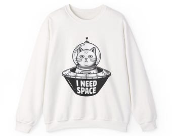 Cosmic Cat Shirt Sweatshirt Mug Tote Bag Canvas Wall Art Galaxy Cat Gift Universe Space Minimalist Feline Celestial Decor