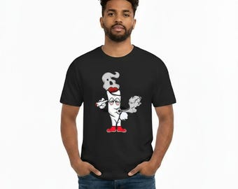 Funny Smoking Joint Cartoon Vector - Stoner Weed Character PNG SVG AI - Halloween Cannabis Design - Back to School Humor Art