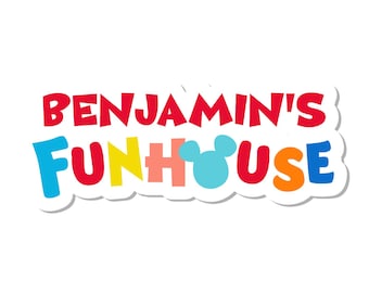 Personalized Funhouse Birthday SVG PNG, Custom Name, Cricut Silhouette, Birthday Shirt, Personalized Gift, Custom Vector, Digital Download