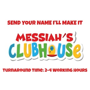 Logotipo de cumpleaños de Mouse Clubhouse, cartel imprimible para fiesta de Mickey (descarga digital PNG/PDF)