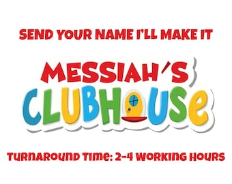 Logotipo de cumpleaños de Mouse Clubhouse, cartel imprimible para fiesta de Mickey (descarga digital PNG/PDF)