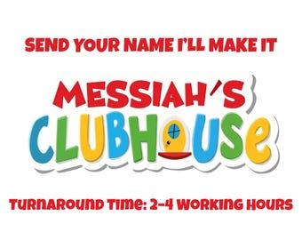 Recortes de cumpleaños de Mouse Clubhouse, letrero para fiesta (descarga digital)