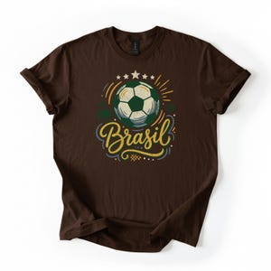 T-shirt Brazilië voetbal, Hexa Champion Brasil voetbalshirt, retro fanshirt Brazilië nationale elftal, cadeau voetbalshirt Br, voetbalbeker stijl top afbeelding 6