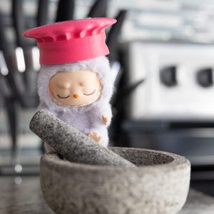 Labubu Chef Hat: Big Into Energy, Have a Seat Accessories