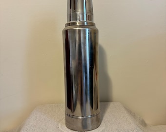Vintage Stanley Aladdin Silver Bullet 1 Liter Edelstahl Thermoskanne