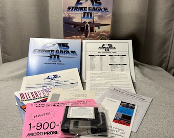 F-15 Strike Eagle III, Microprose PC-Spiel, 13,5 cm Floppy, offene Box